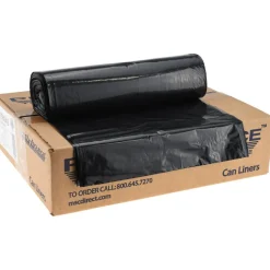 Heavy Duty Trash Bags: 56.000 gal, 1.1 mil, Pack of 100