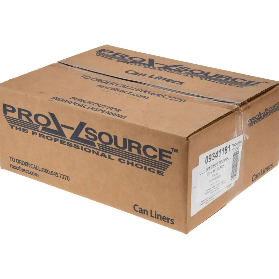 Heavy Duty Trash Bags: 45.000 gal, 1 mil, Pack of 125