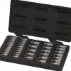 Hex Bit Socket Set: 1/4 & 3/8" Drive, 39 Pc, 1/16 to 3/8" Hex