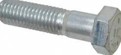 Hex Head Cap Screw: 5/8-11, 2-1/2" Length Under Head, Grade 5 Steel, Zinc Finish