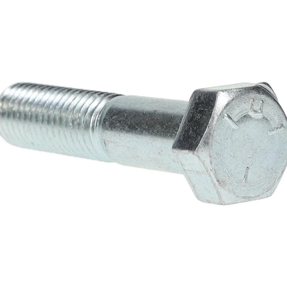 Hex Head Cap Screw: 5/8-11, 3" Length Under Head, Grade 5 Steel, Zinc Finish