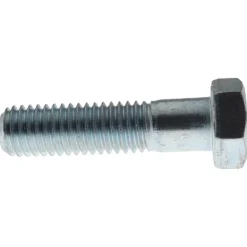 Hex Head Cap Screw: 1/2-13, 2" Length Under Head, Grade 5 Steel, Zinc Finish