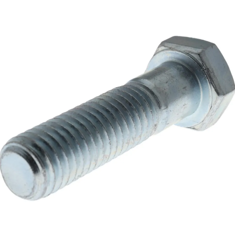 Hex Head Cap Screw: 1/2-13, 2" Length Under Head, Grade 5 Steel, Zinc Finish