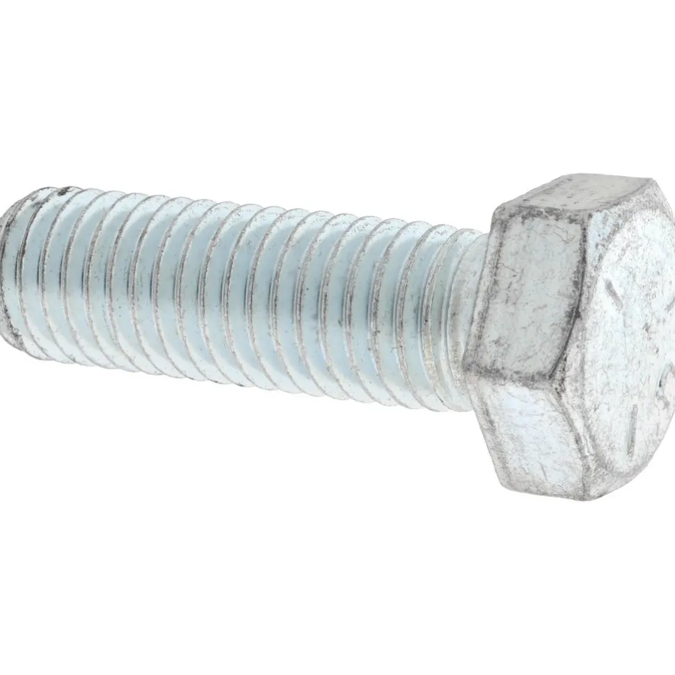 Hex Head Cap Screw: 5/8-11, 2" Length Under Head, Grade 5 Steel, Zinc Finish