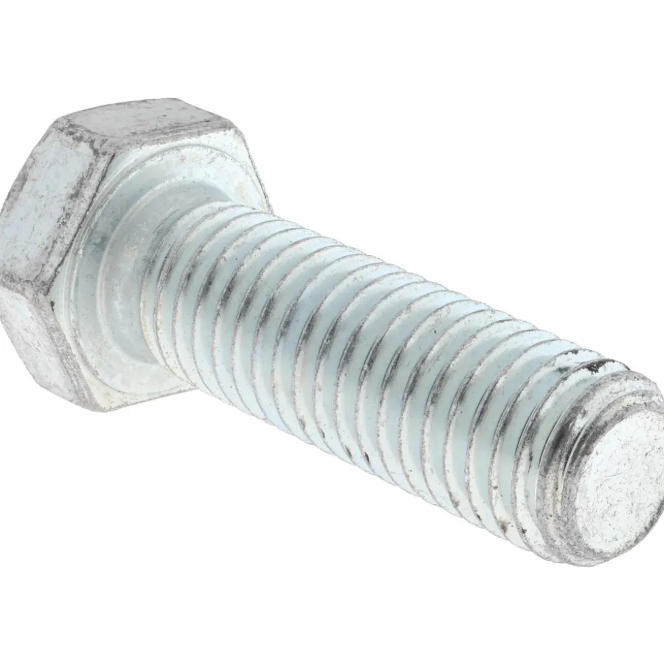 Hex Head Cap Screw: 5/8-11, 2" Length Under Head, Grade 5 Steel, Zinc Finish