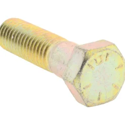 Hex Head Cap Screw: 1/2-13, 2" Length Under Head, Grade 8 Steel, Yellow Zinc Dichromate Finish