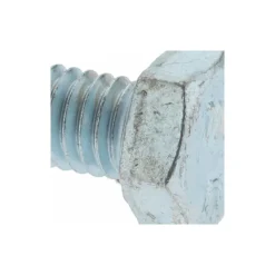 Hex Head Cap Screw: M6x1, 25.00 mm Length Under Head, Grade 10.9 Steel, Zinc Finish
