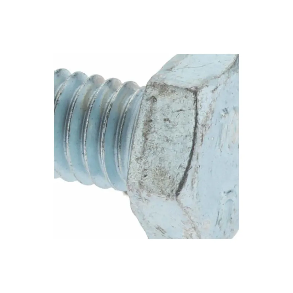 Hex Head Cap Screw: M6x1, 25.00 mm Length Under Head, Grade 10.9 Steel, Zinc Finish