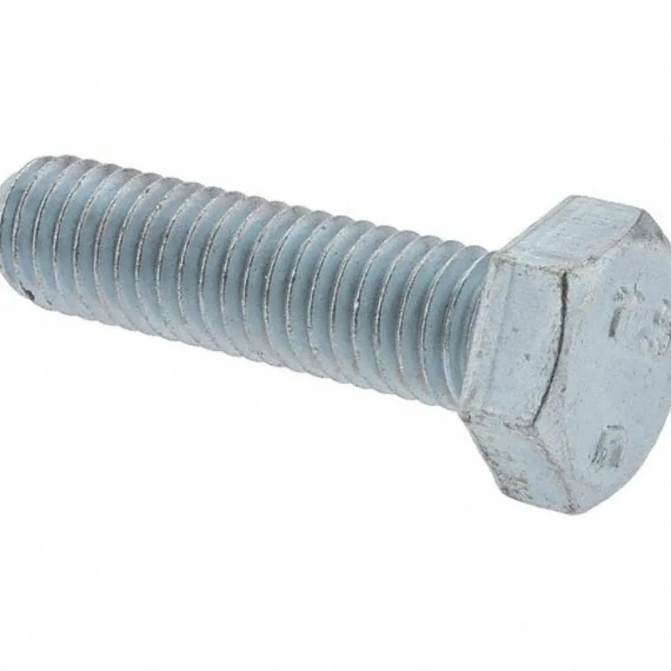 Hex Head Cap Screw: M8x1.25, 30.00 mm Length Under Head, Grade 10.9 Steel, Zinc Finish