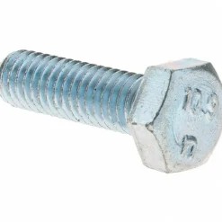 Hex Head Cap Screw: M6x1, 20.00 mm Length Under Head, Grade 10.9 Steel, Zinc Finish