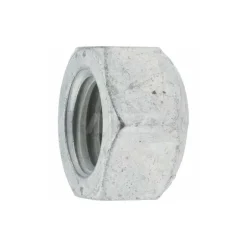 Hex Lock Nut: Distorted Thread Lock, 5/8-11, Grade C Steel, Zinc & Waxed Finish