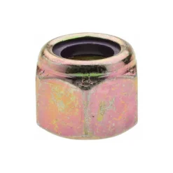 Hex Lock Nut: Insert Lock, Nylon Insert, 1/2-13, Grade 8 Steel, Yellow Zinc Dichromate Finish