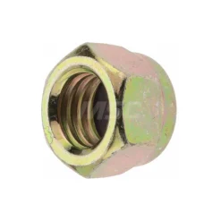 Hex Lock Nut: Insert Lock, Nylon Insert, 7/16-14, Grade 8 Steel, Yellow Zinc Dichromate Finish
