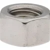 Hex Nut: 5/8-11, Grade 316 Stainless Steel, Bright/Uncoated Finish