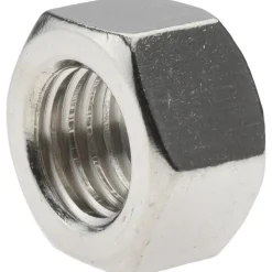 Hex Nut: 3/4-10, Grade 18-8 Stainless Steel, Bright/Uncoated Finish