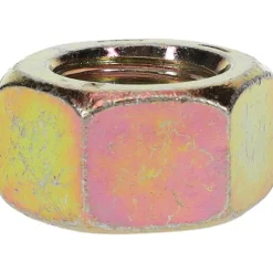 Hex Nut: 3/4-10, Grade 8 Steel, Yellow Zinc Dichromate Finish