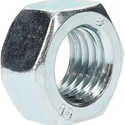Hex Nut: M16x2, Grade Class 8 Steel, Zinc Finish