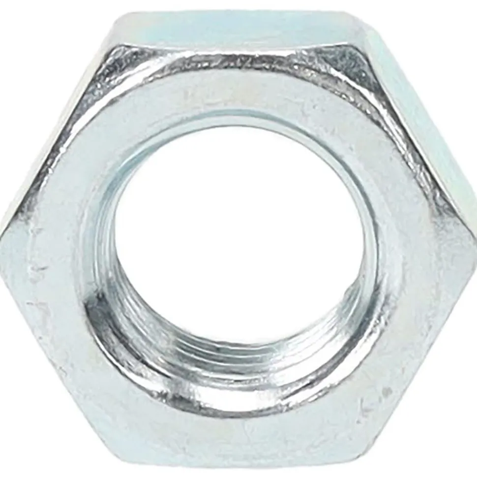 Hex Nut: M16x2, Grade Class 8 Steel, Zinc Finish