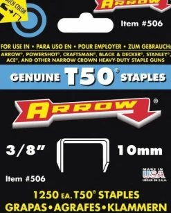 High Carbon Steel Heavy-Duty Staple: 3/8" Leg Length