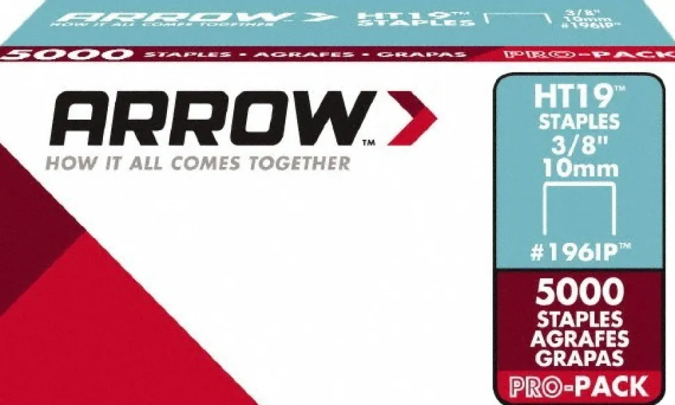 High Carbon Steel Light-Duty Staple: 3/8" Leg Length