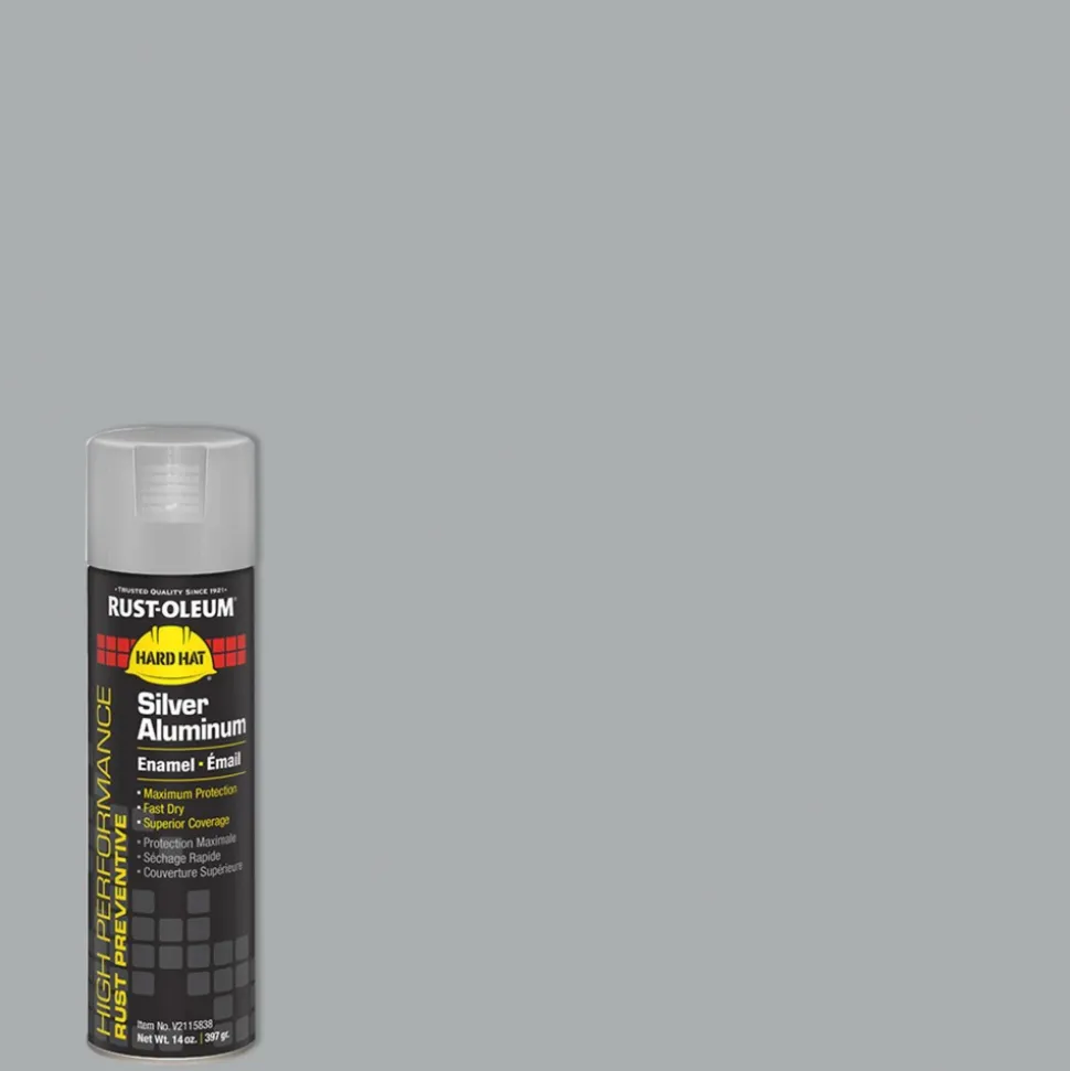 High Performance V2100 Enamel Spray Paint, Silver Aluminum, 15 oz