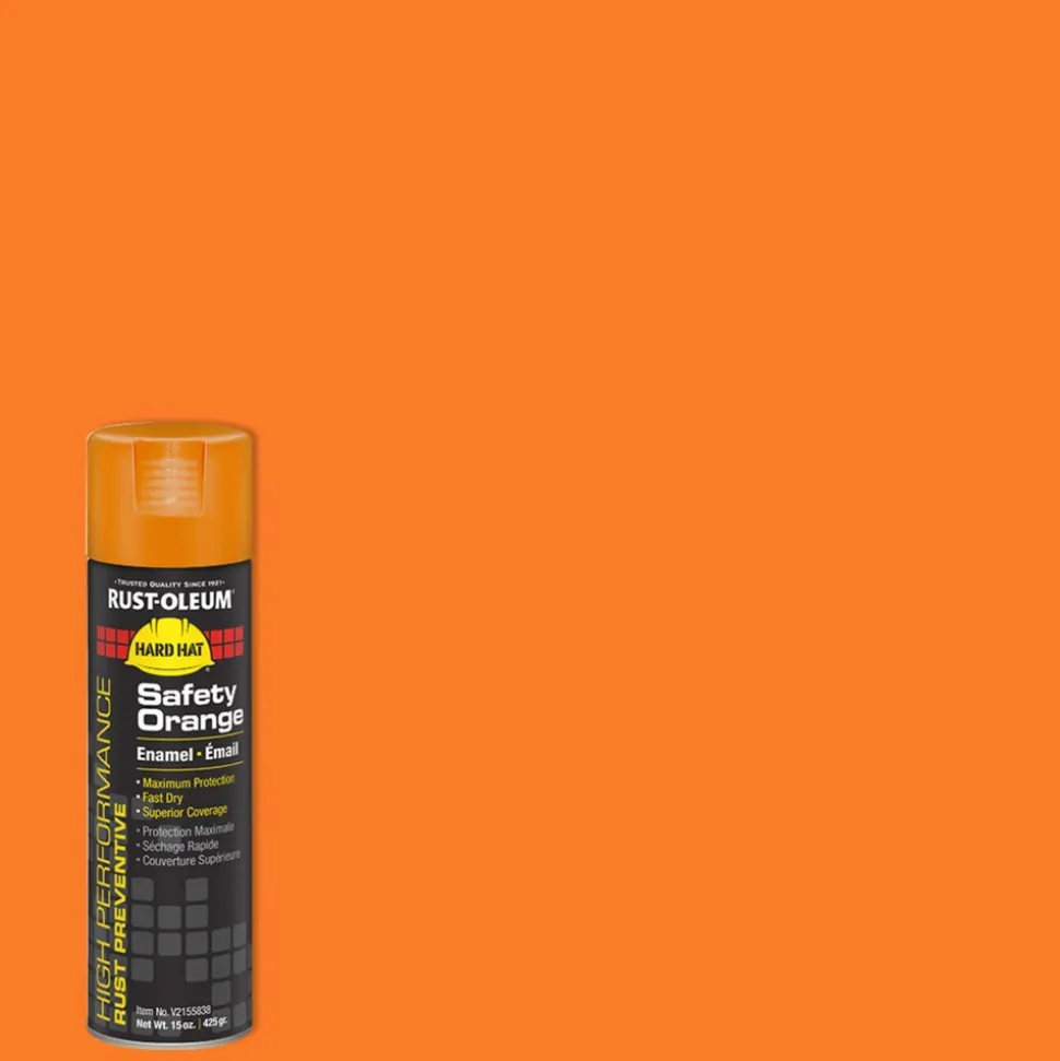 High Performance V2100 Enamel Spray Paint, Safety Orange, Gloss, 15 oz