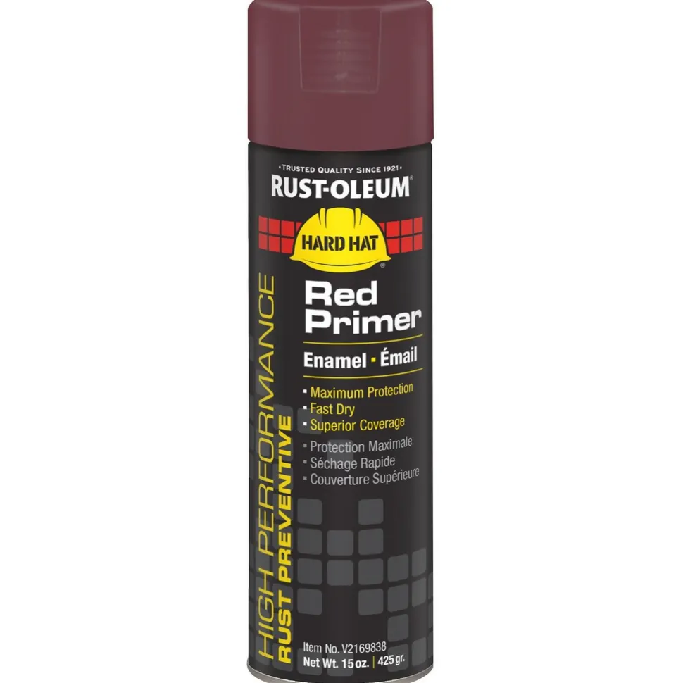High Performance V2100 Enamel Spray Primer, Red, Flat, 15 oz