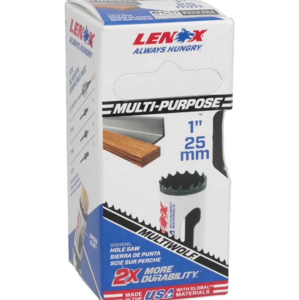 Hole Saw: 1" Saw Dia, 1-1/2" Cut Depth