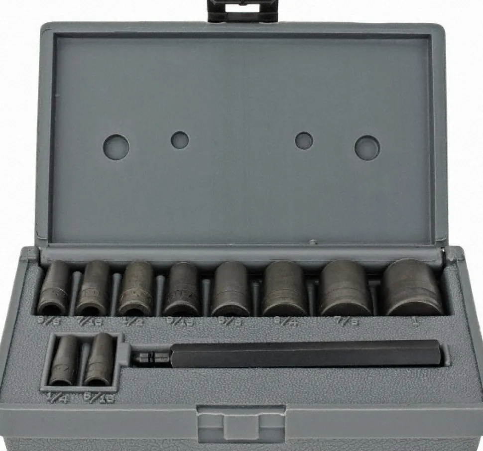 Hollow Punch Set: 11 Pc, 0.25 to 1"