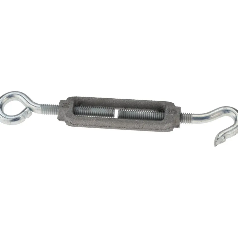 112 (Hook) & 96 (Eye) Lb Load Limit, 5/16" Thread Dia, 2-9/16" Take Up, Aluminum Hook & Eye Turnbuckle
