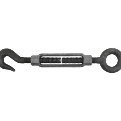 3,200 (Hook) & 7,200 (Eye) Lb Load Limit, 7/8" Thread Dia, 6" Take Up, Steel Hook & Eye Turnbuckle