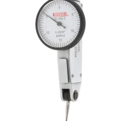Horizontal Dial Test Indicator: 0.0300" Max, 0-15-0 Dial Reading, 0.000500" Accuracy
