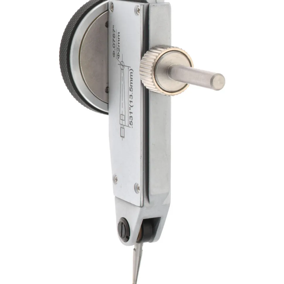 Horizontal Dial Test Indicator: 0.0300" Max, 0-15-0 Dial Reading, 0.000500" Accuracy