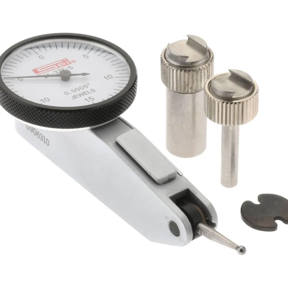 Horizontal Dial Test Indicator: 0.0300" Max, 0-15-0 Dial Reading, 0.000500" Accuracy