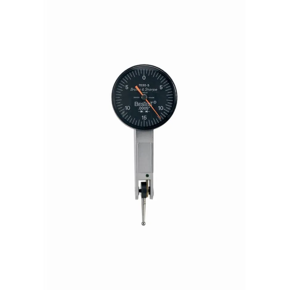 Horizontal Dial Test Indicator: 0.0080" Max, 0-4-0 Dial Reading