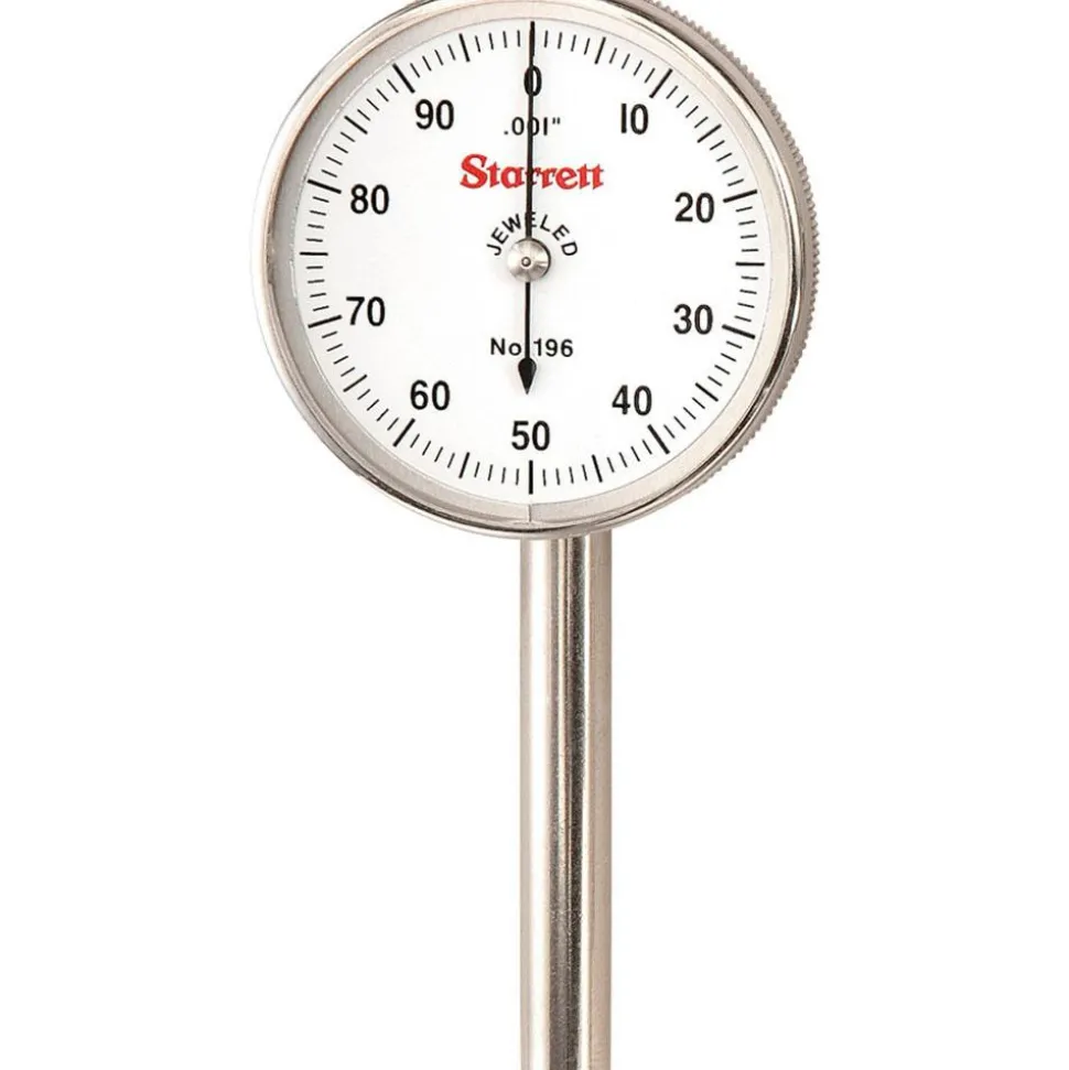 Horizontal Dial Test Indicator: 0.2000" Max, 0-100 Dial Reading