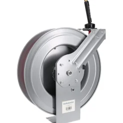 Hose Reel with Hose: 3/8" ID Hose x 50', Spring Retractable