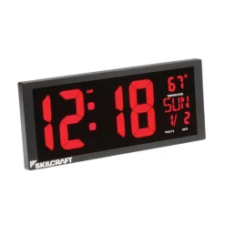 4" 12HR LED SELF SET DIGITAL CLOCK