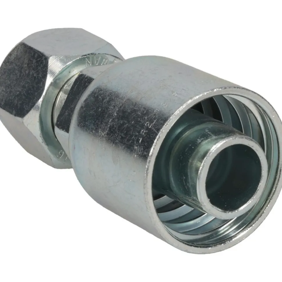 Hydraulic Hose Female JIC 37 deg Swivel Fitting: 1.0000" Hose ID, Hose Size 16, 1" Thread