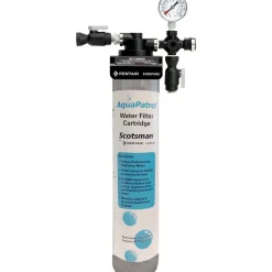 Ice Maker Accessories: Accessory Type: Water Filtration System; For Use With: Cubers Up To 650 lbs, Flakers, Nuggets & Nugget Dispensers up to 1200 lbs; Additional Information: AquaPatrol™ Plus Water Filtration System, single system, 2.1 gallons per minute max flow, designed for cubers up to 650 lb, and for flakers, nuggets & nugget dispensers up to 1,200 lb, cULus, NSF