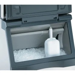 Ice Maker Accessories: Accessory Type: Ice Bin; For Use With: Top-Mounted Ice Maker; Additional Information: Ice Bin, top-hinged front-opening door, 370 lb application capacity, for top-mounted ice maker, 22" width, metallic finish exterior, toolless removable baffle, polyurethane insulation, polyethylene liner, includes 6" legs, NSF, engineered and assembled in USA