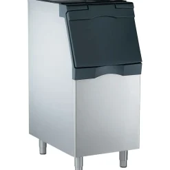 Ice Maker Accessories: Accessory Type: Ice Bin; For Use With: Top-Mounted Ice Maker; Additional Information: Ice Bin, top-hinged front-opening door, 370 lb application capacity, for top-mounted ice maker, 22" width, metallic finish exterior, toolless removable baffle, polyurethane insulation, polyethylene liner, includes 6" legs, NSF, engineered and assembled in USA