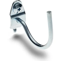 2" ID, 3/16" Dia, 2-1/4" Long Curved Pegboard Hook