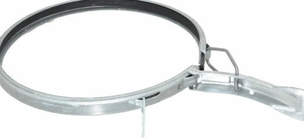 8" ID Galvanized Duct Clamp with PVC Seal