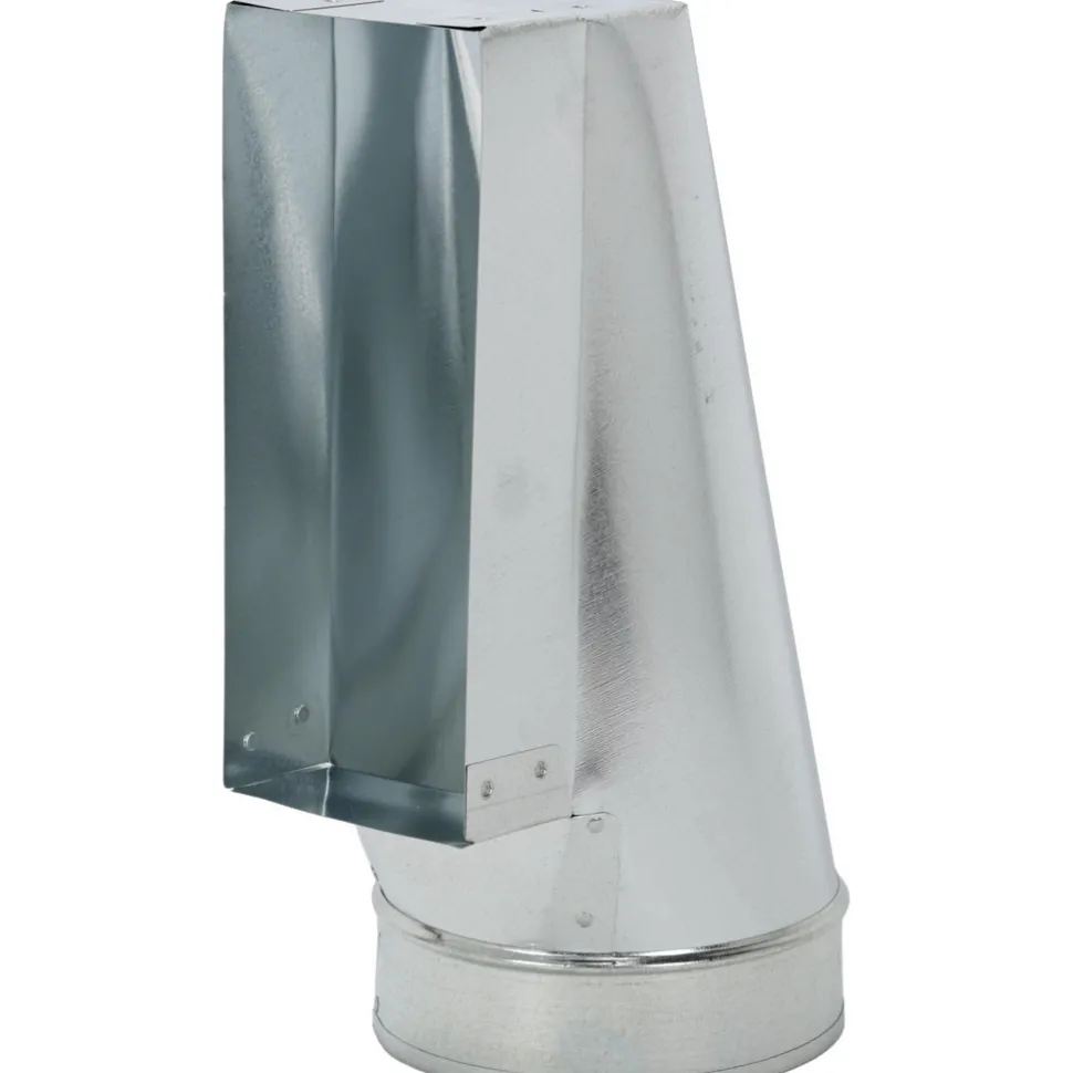 6" ID, Galvanized Duct End Register Boots