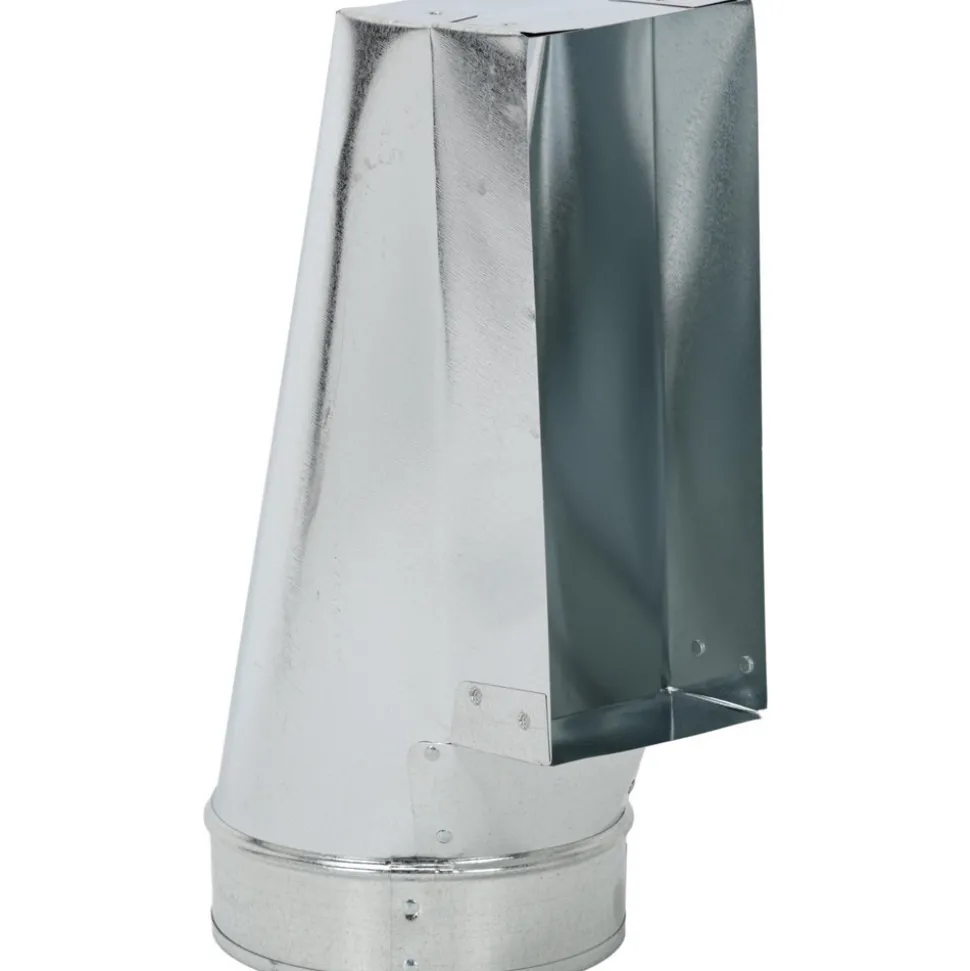 6" ID, Galvanized Duct End Register Boots