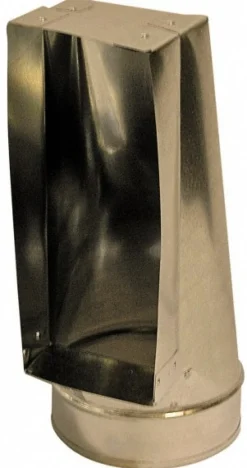 6" ID, Galvanized Duct End Register Boots