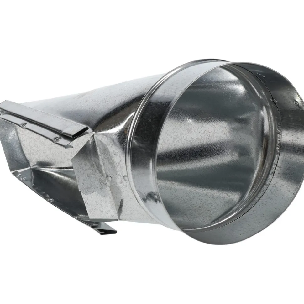 6" ID, Galvanized Duct End Stack Boots