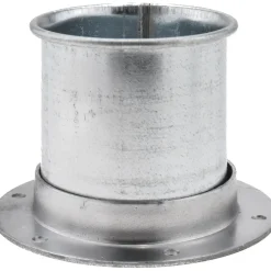 4" ID, Galvanized Duct Flange Adapter