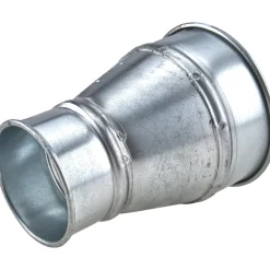 6-4" ID, Galvanized Duct Reducer